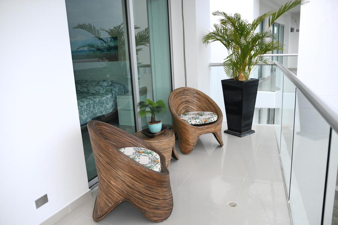 Hermoso Apartamento Con Todas Las Comodidades Acceso Directo A La Playa Morros Epic Sector La Boquilla Cumple Protocolos De Bioseguridad Cartagena Esterno foto
