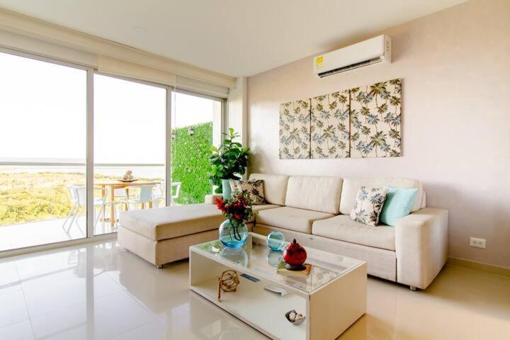 Hermoso Apartamento Con Todas Las Comodidades Acceso Directo A La Playa Morros Epic Sector La Boquilla Cumple Protocolos De Bioseguridad Cartagena Esterno foto