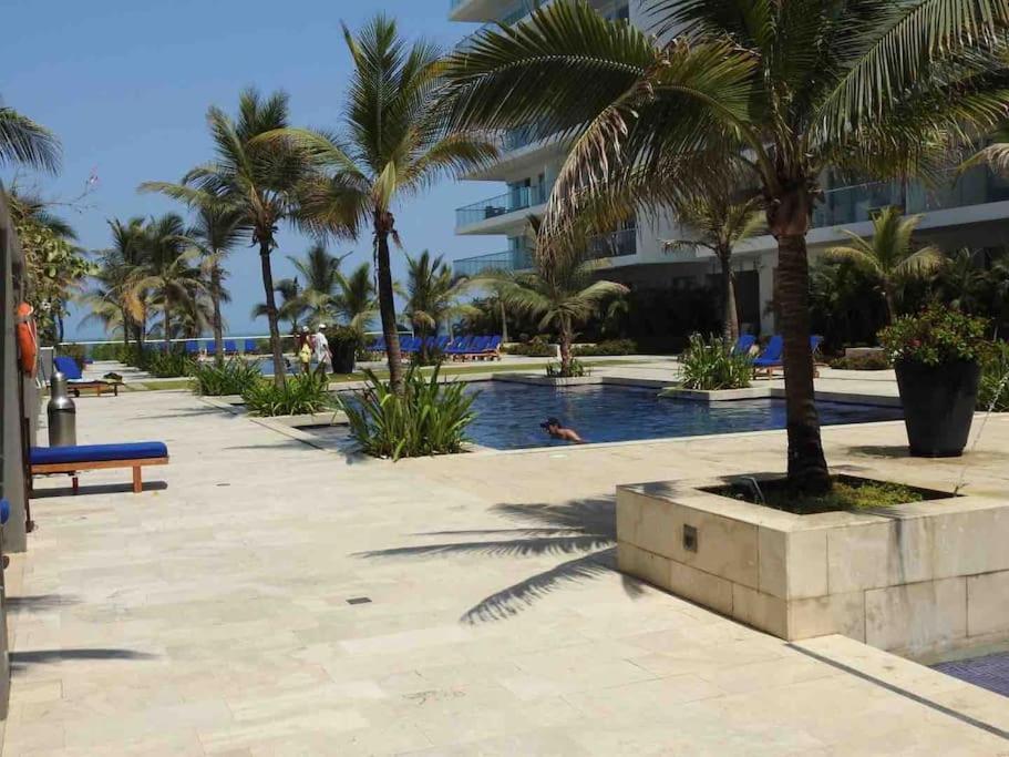 Hermoso Apartamento Con Todas Las Comodidades Acceso Directo A La Playa Morros Epic Sector La Boquilla Cumple Protocolos De Bioseguridad Cartagena Esterno foto