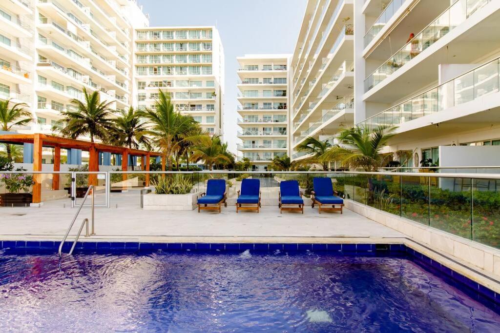 Hermoso Apartamento Con Todas Las Comodidades Acceso Directo A La Playa Morros Epic Sector La Boquilla Cumple Protocolos De Bioseguridad Cartagena Esterno foto