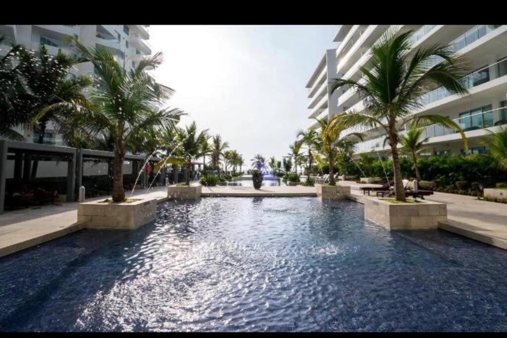 Hermoso Apartamento Con Todas Las Comodidades Acceso Directo A La Playa Morros Epic Sector La Boquilla Cumple Protocolos De Bioseguridad Cartagena Esterno foto