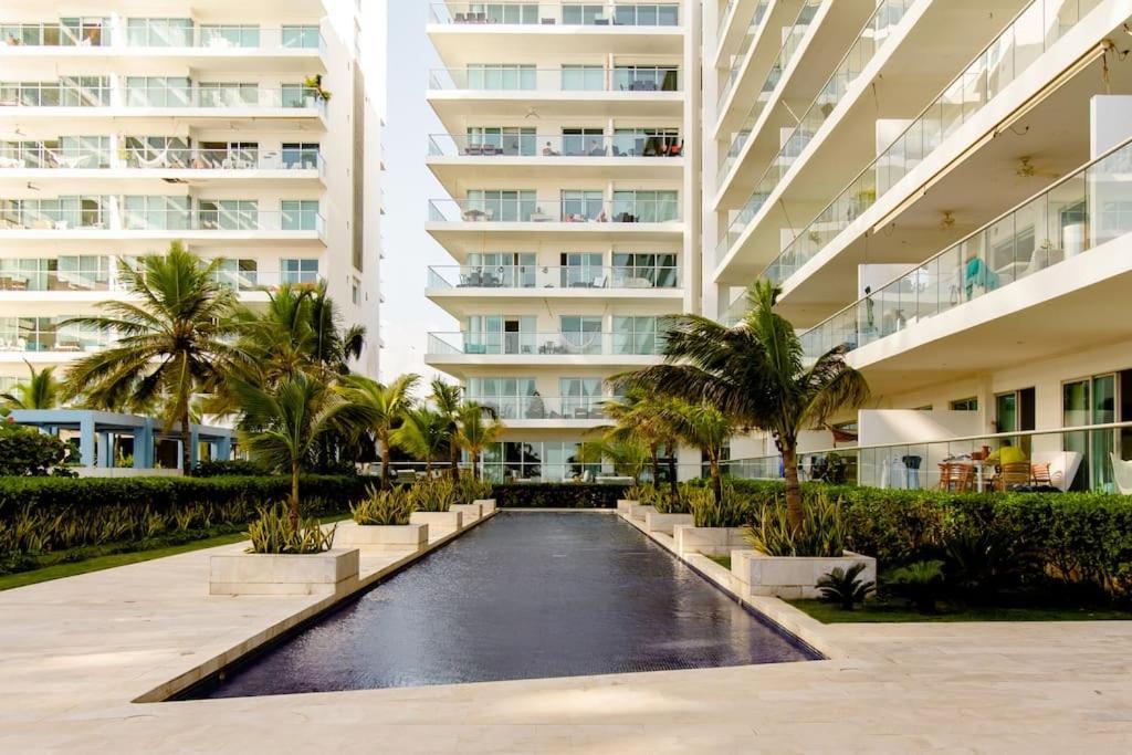 Hermoso Apartamento Con Todas Las Comodidades Acceso Directo A La Playa Morros Epic Sector La Boquilla Cumple Protocolos De Bioseguridad Cartagena Esterno foto